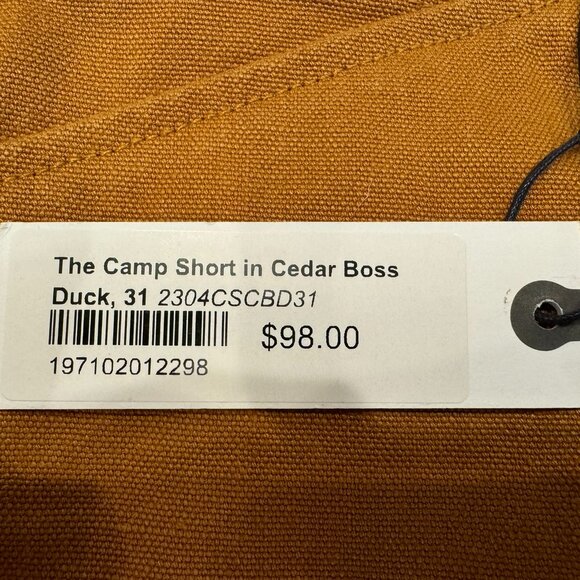 Taylor Stitch Camp Short in Cedar Boss Cloth (size 31) - Picture 2 of 8